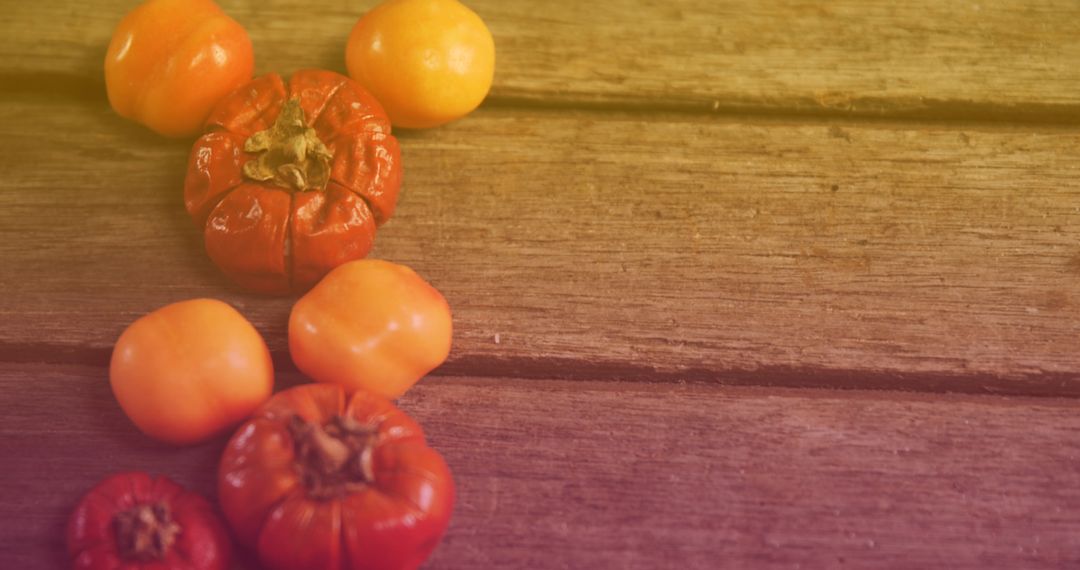 Healthy Vegetables on Rustic Wooden Table