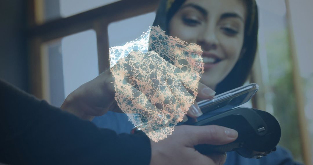 Digital Data Security in Mobile Payments Concept