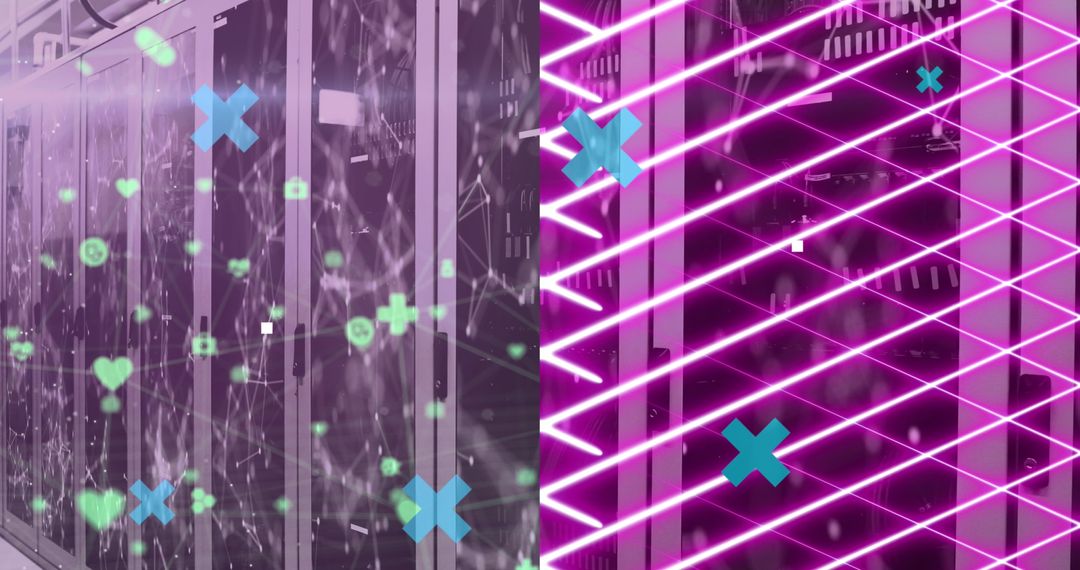 Dual-protected server array ensuring secure data transmission