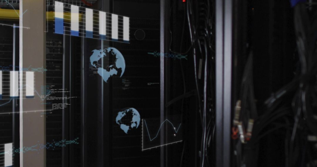 Advanced Server Rack with Virtual Data Interface in Data Center
