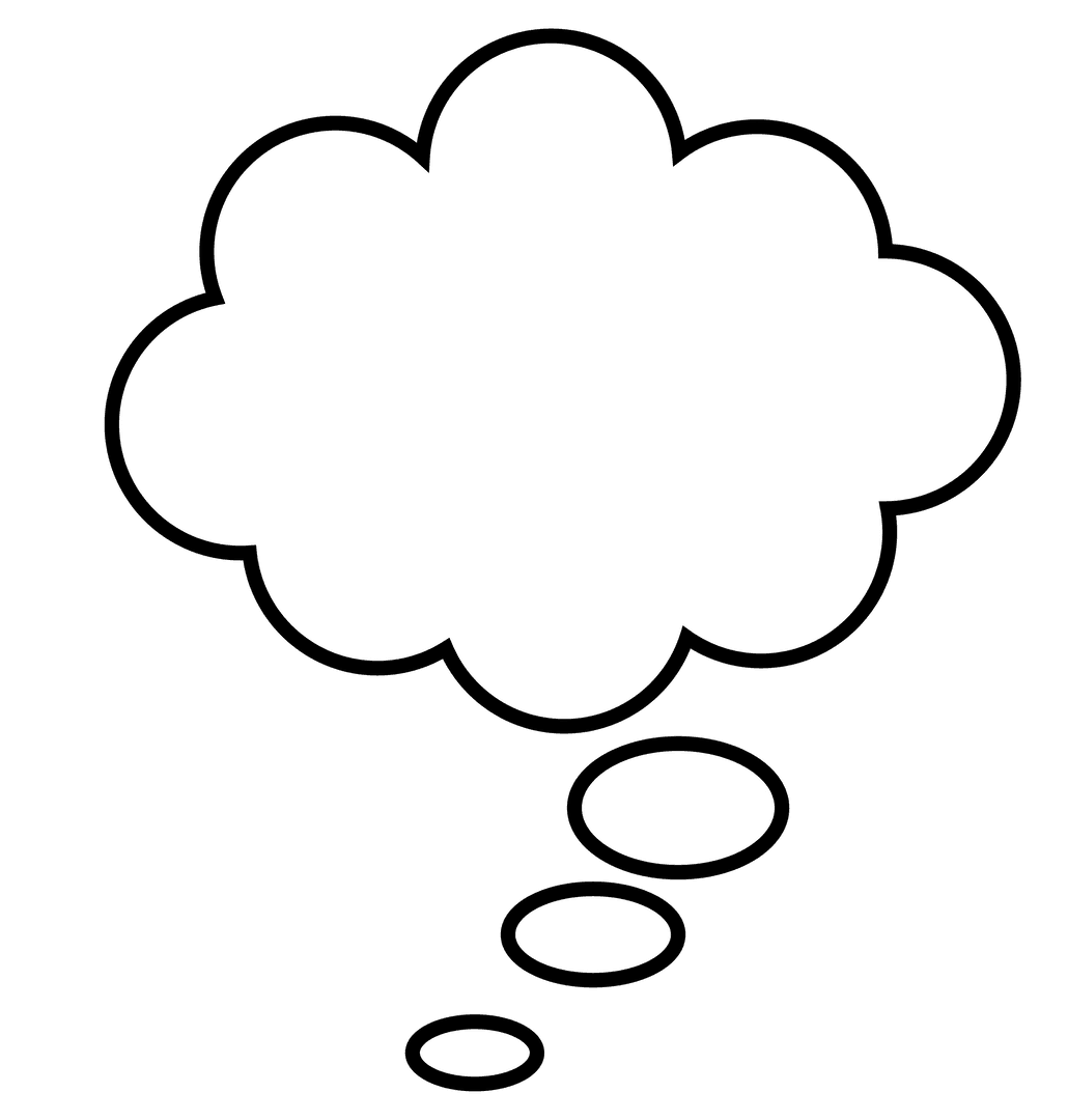 Blank Speech Bubble on Transparent Background for Designers