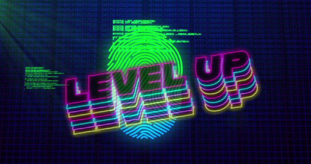 Level Up Text with Digital Fingerprint and Data Interface