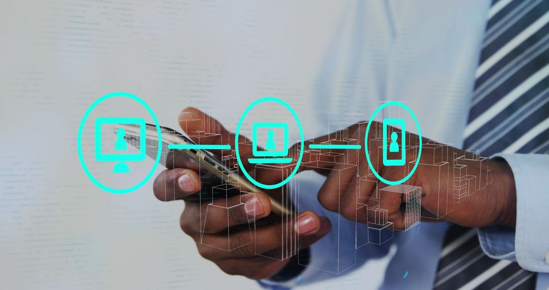 Telecommunication Concepts with Businessman Using Phone