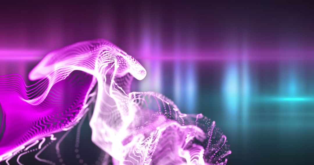 Vibrant Abstract Digital Wave Maybe Representing Energy and Motion