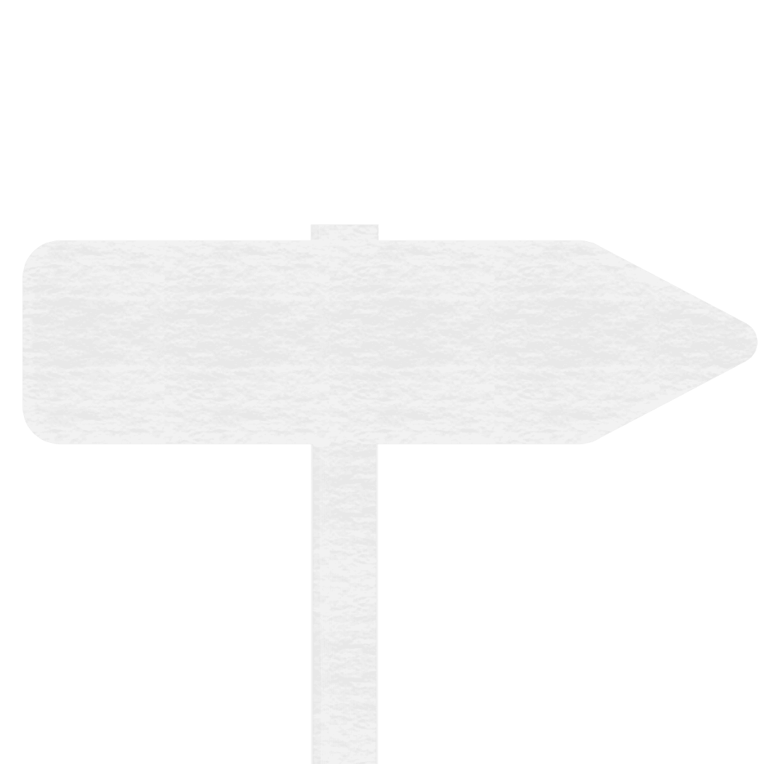 Transparent White Arrow Road Sign Indicative Semaphore