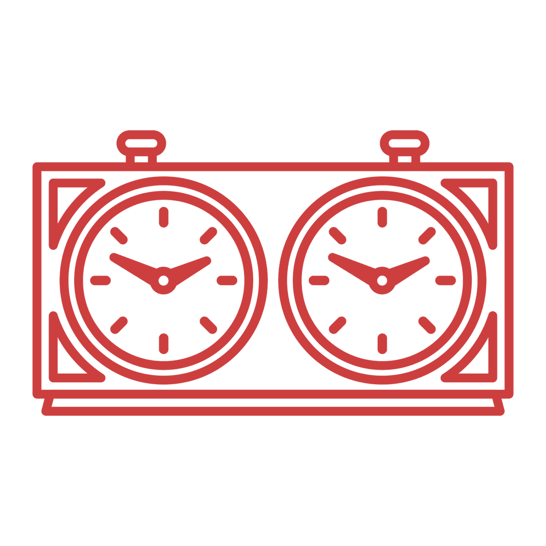 Red Outline Vector of Chess Clock on Transparent Background - Download Free Stock Images Pikwizard.com