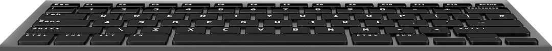 Transparent Graphic of Modern Computer Keyboard on White Background