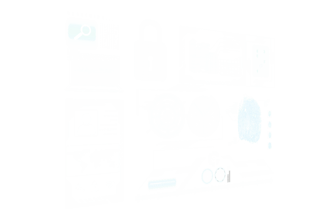 Transparent Digital Screen Security with Lock Icon