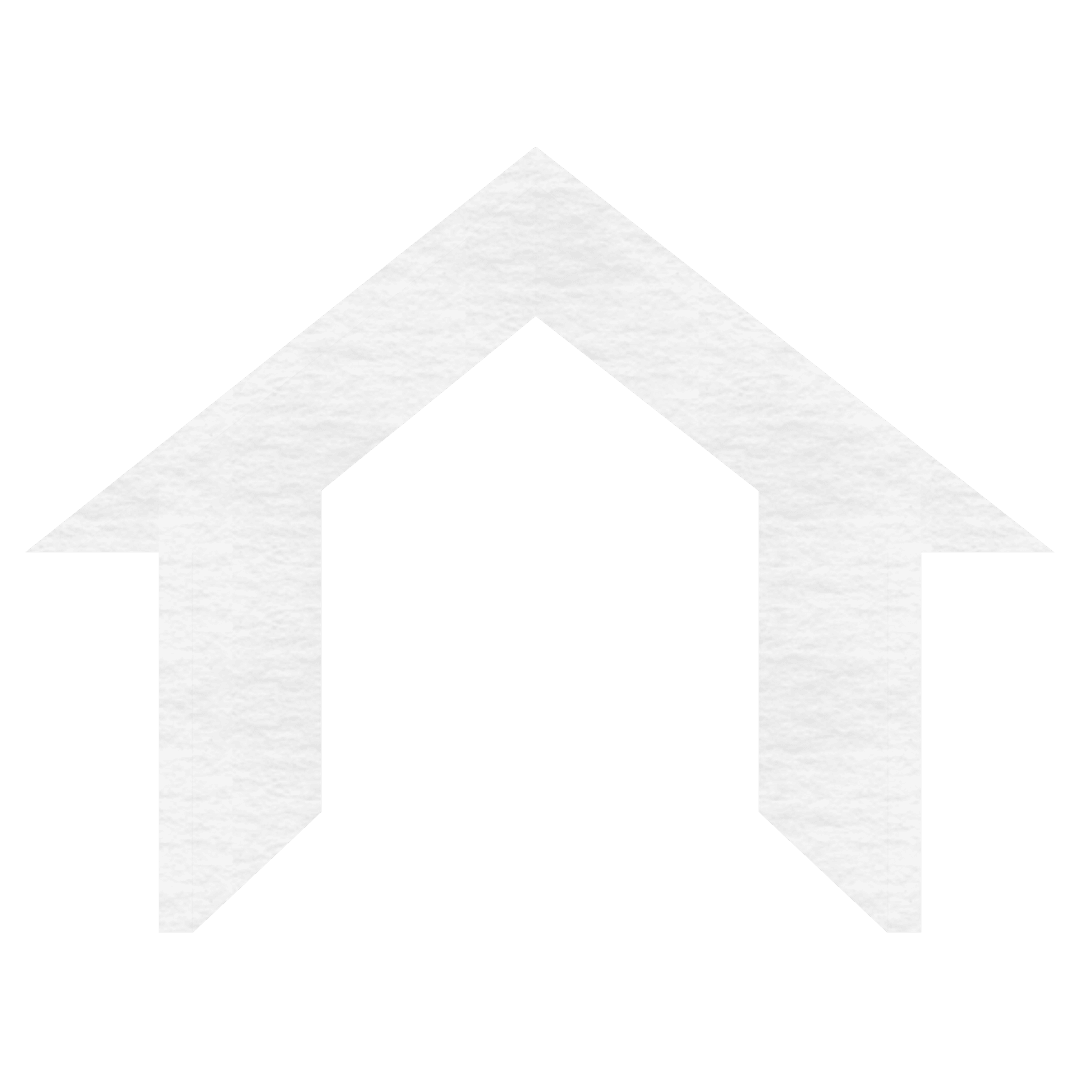 Transparent White House Silhouette on Clear Background