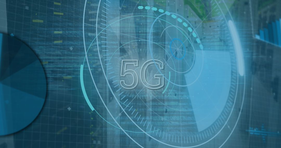 Futuristic 5G Network Connectivity Concept