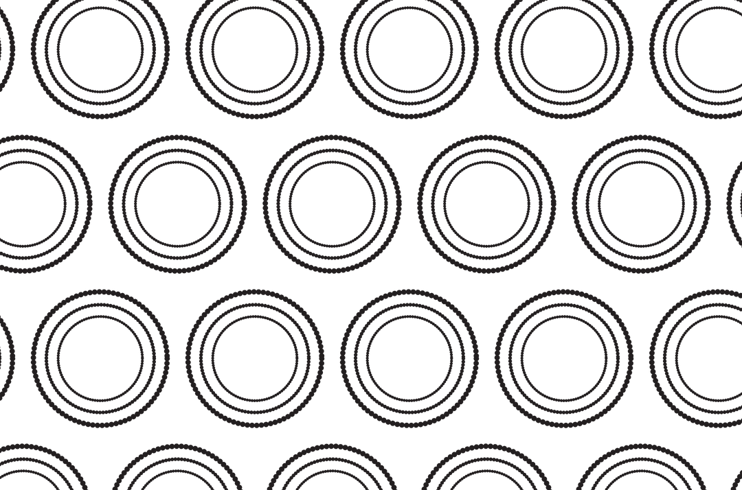 Transparent Pattern with Black Circles Digital Illustration