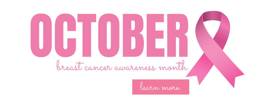 October Breast Cancer Awareness Poster with Pink Ribbon - Download Free Stock Templates Pikwizard.com