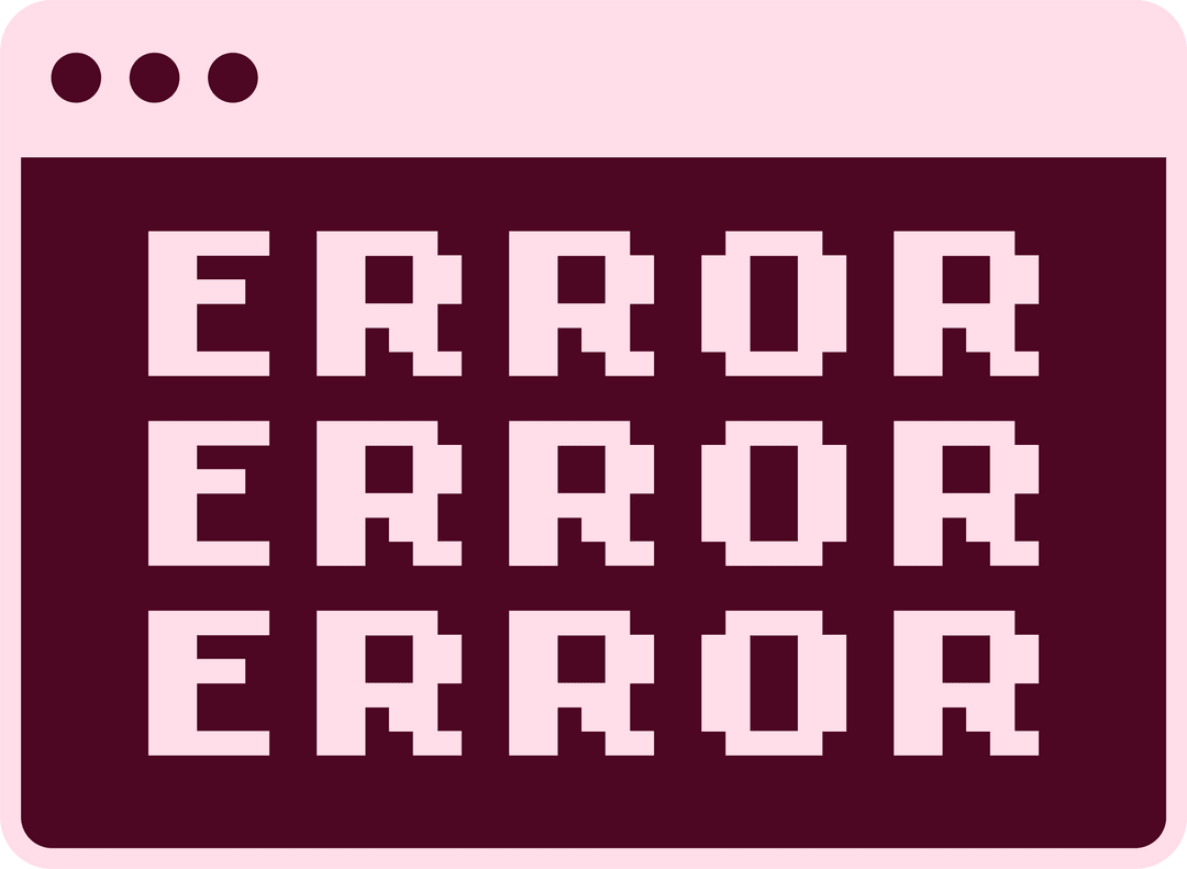 Pixelated Error Message on Transparent Background in Retro Style - Download Free Stock Images Pikwizard.com