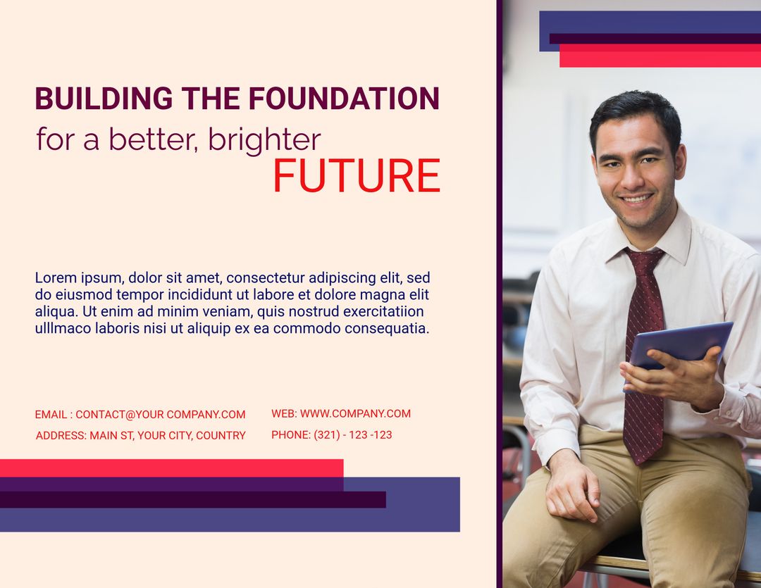 Confident Businessman Exemplifying Ambition and Success