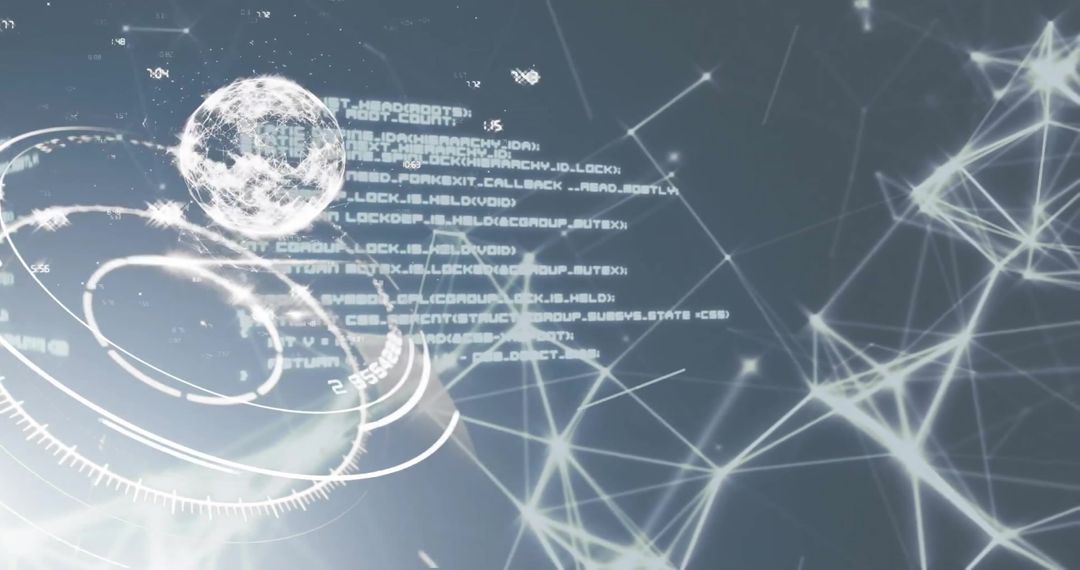 Digital Network with Global Connections Technology Background