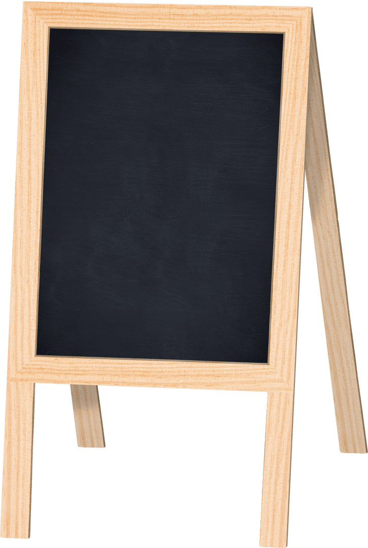 Transparent Blackboard with Wooden Frame for Restaurant Advertising