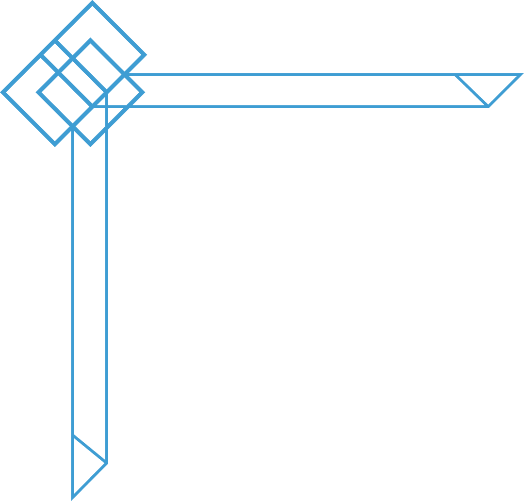 Blue Geometric Frame Corner with Transparent Background for Decor - Download Free Stock Images Pikwizard.com