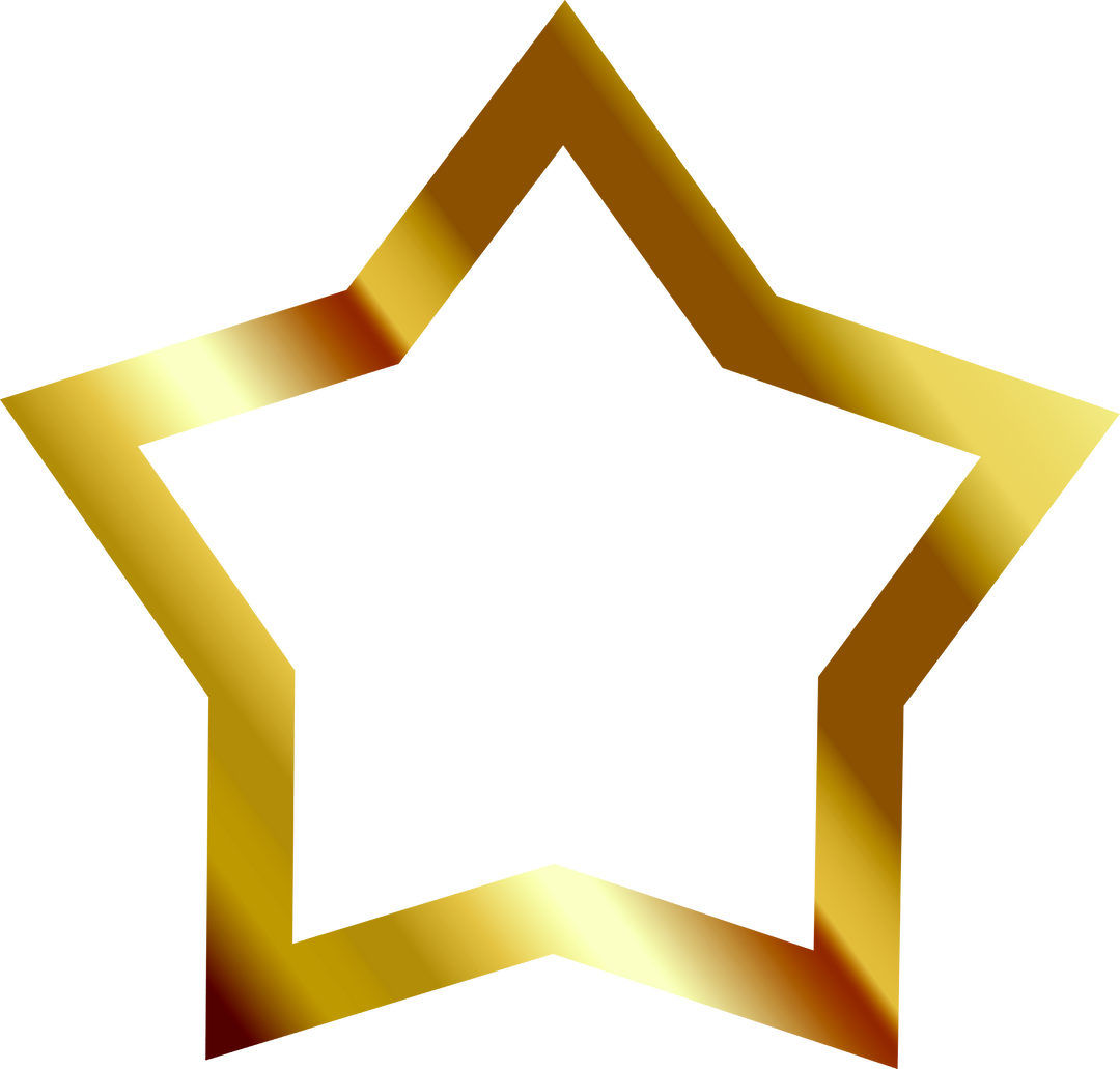 Transparent Gold Borders Geometric Star Shape - Download Free Stock Images Pikwizard.com