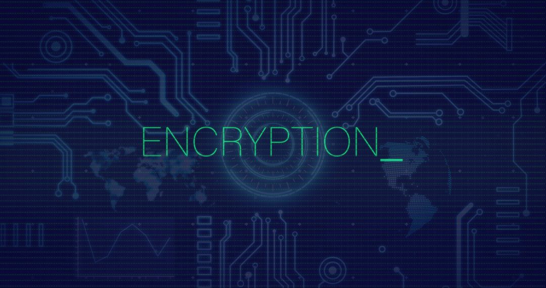 Futuristic Encryption Technology Concept