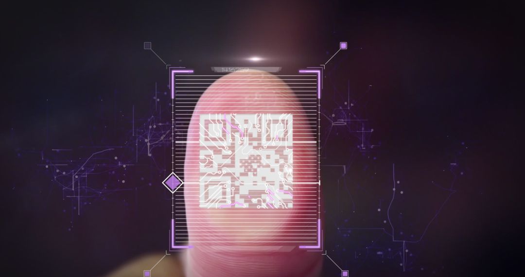 Biometric Scanning Technology with QR Code Matrix