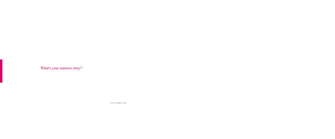 Inspirational Summer Story Text on Minimalist Background