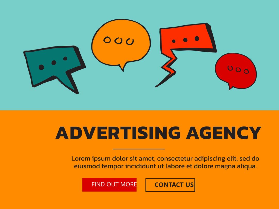 Colorful Speech Bubbles for Creative Communication Display