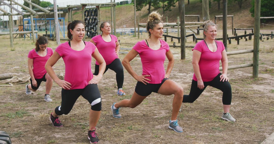 Women Doing Outdoor Fitness Training at Bootcamp - Free Images, Stock Photos and Pictures on Pikwizard.com