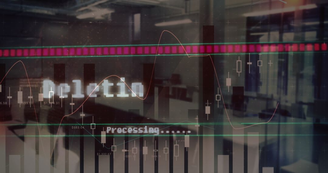 Cyber Data Processing with Financial Charts in Modern Office