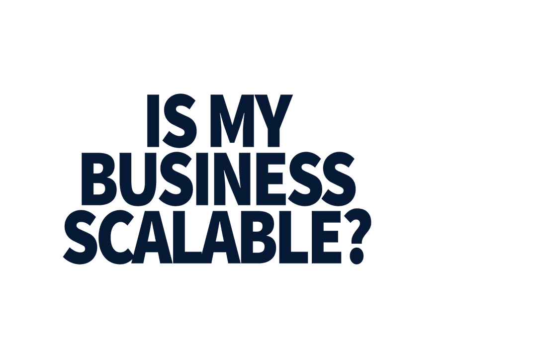 Is My Business Scalable Text on Transparent Background