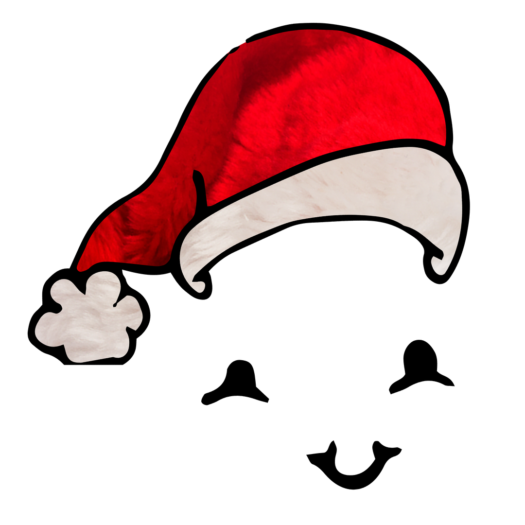 Smiling Face with Santa Claus Hat on Transparent Background Vector - Download Free Stock Images Pikwizard.com