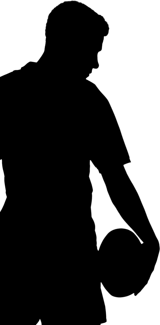 Transparent Superhero Silhouette Holding Circular Object