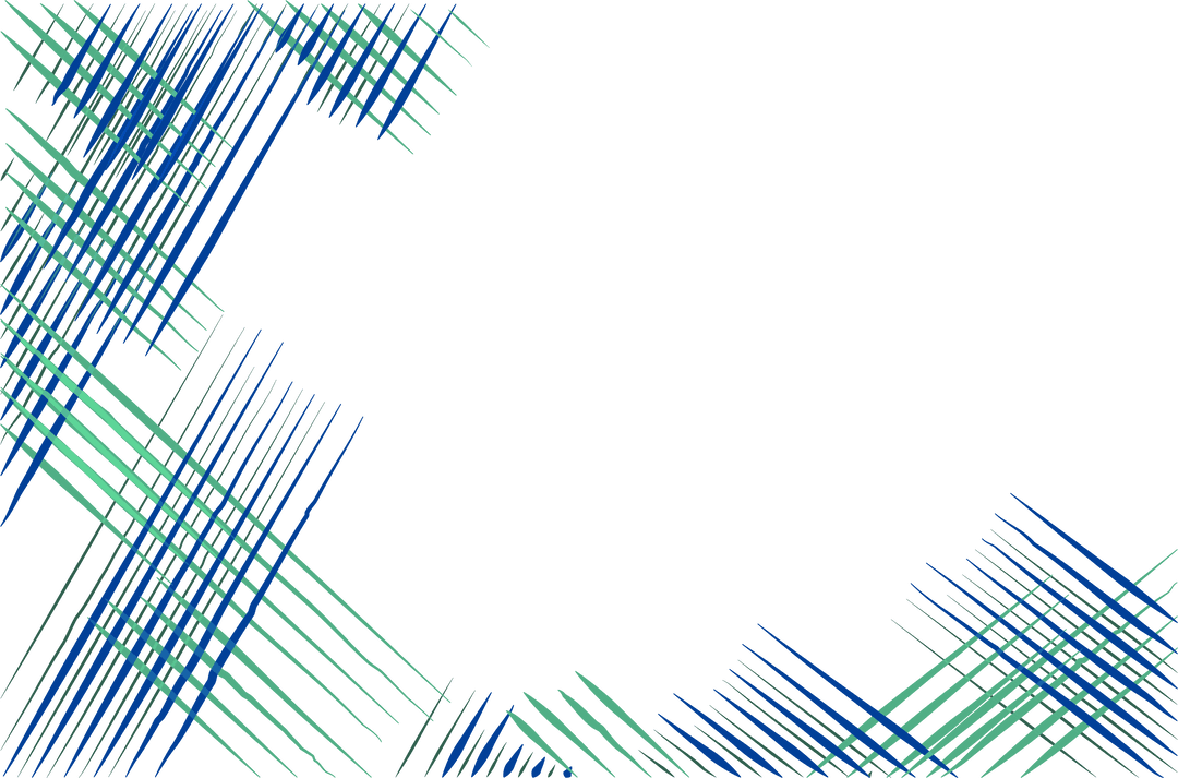 Transparent Abstract Blue and Green Geometric Pattern Frame