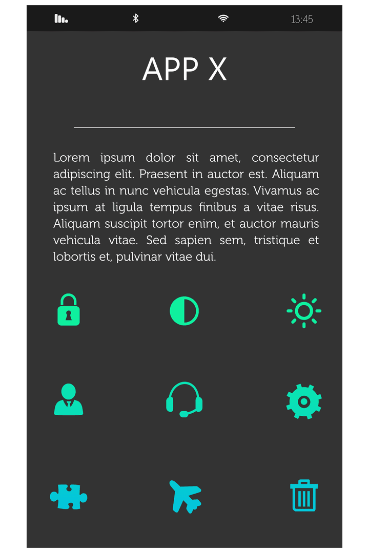 Transparent Mobile Notification Display with Abstract App Icons - Download Free Stock Images Pikwizard.com