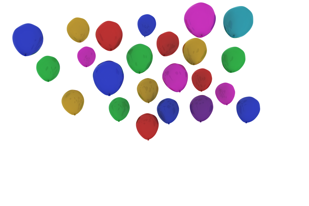 Transparent Colorful Balloons Cluster Illustration - Download Free Stock Images Pikwizard.com