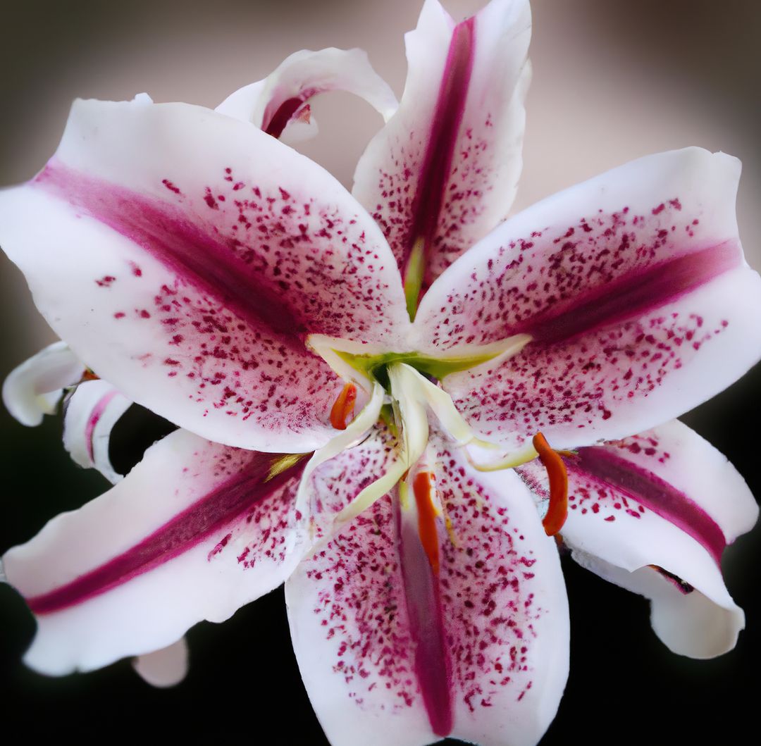 Close-Up of Pink and White Stargazer Lily in Bloom - Free Images, Stock Photos and Pictures on Pikwizard.com