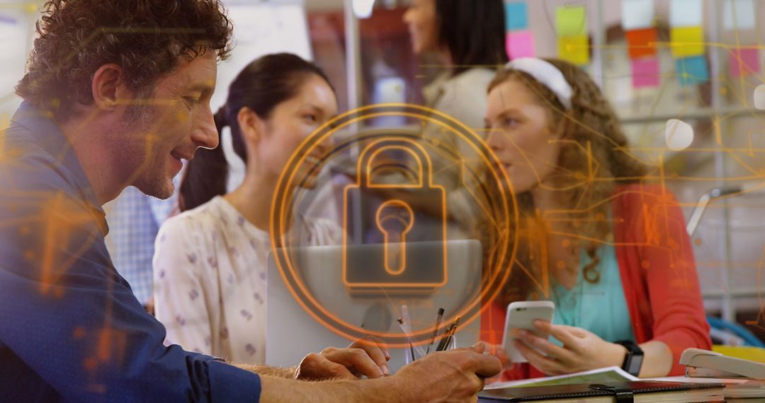 Global Data Security Concept in Modern Office Environment