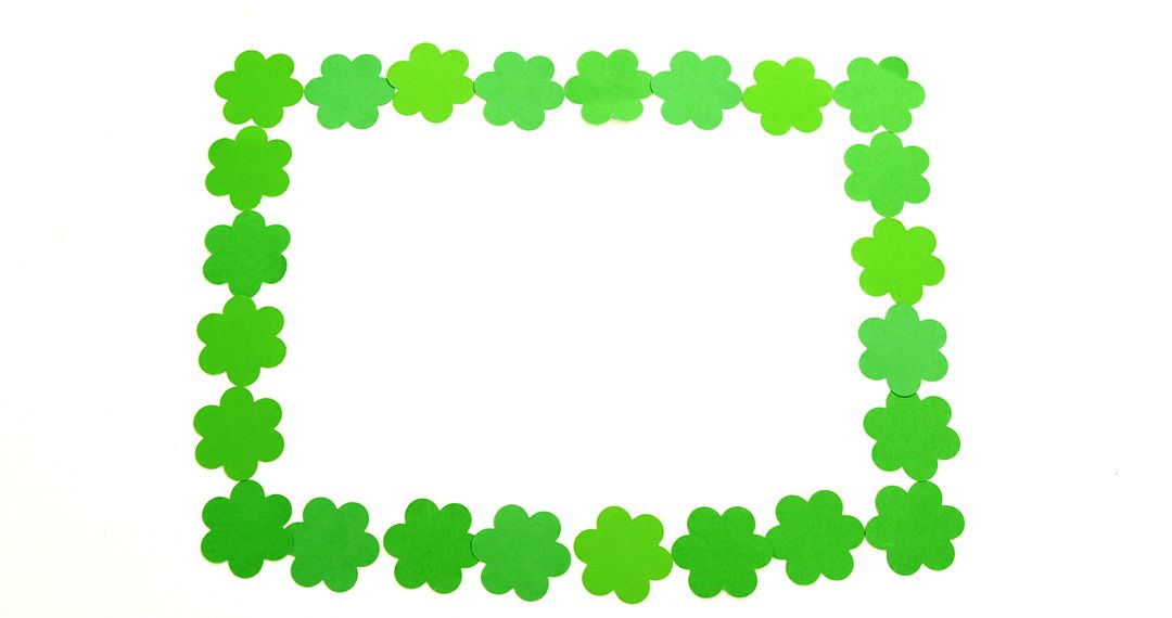 Green Shamrock Border with Copy Space for St. Patrick's Day - Free Images, Stock Photos and Pictures on Pikwizard.com