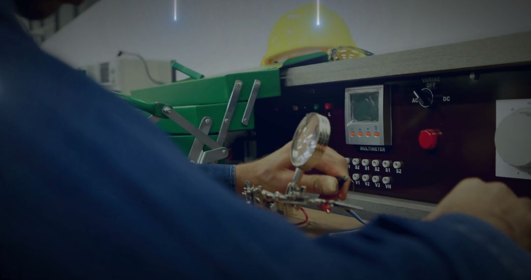 Engineer Conducting Research in Modern Laboratory