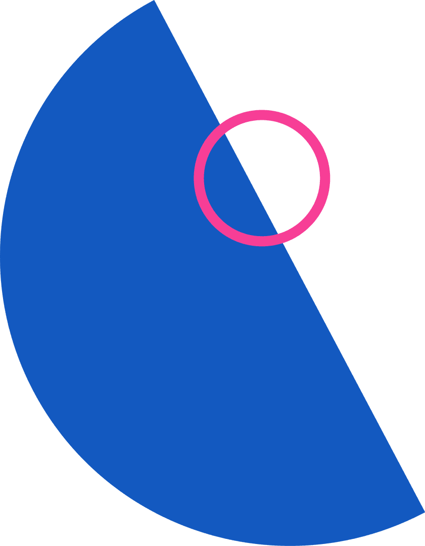 Transparent Abstract Design with Minimalist Blue and Pink Geometry