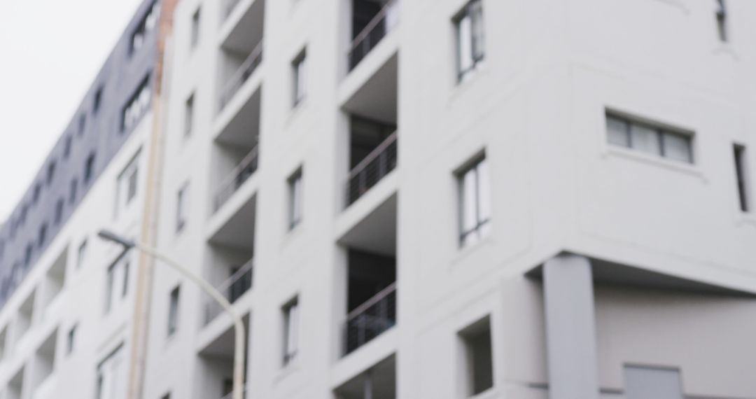 Modern Urban Apartment Building Facade with Balconies - Free Images, Stock Photos and Pictures on Pikwizard.com