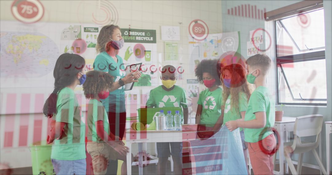 Teacher and Students Discuss Recycling While Facing Pandemic Challenges