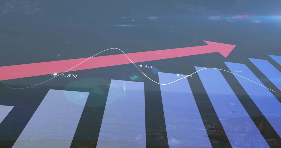Dynamic Analytics Displaying Rising Business Performance Graphs