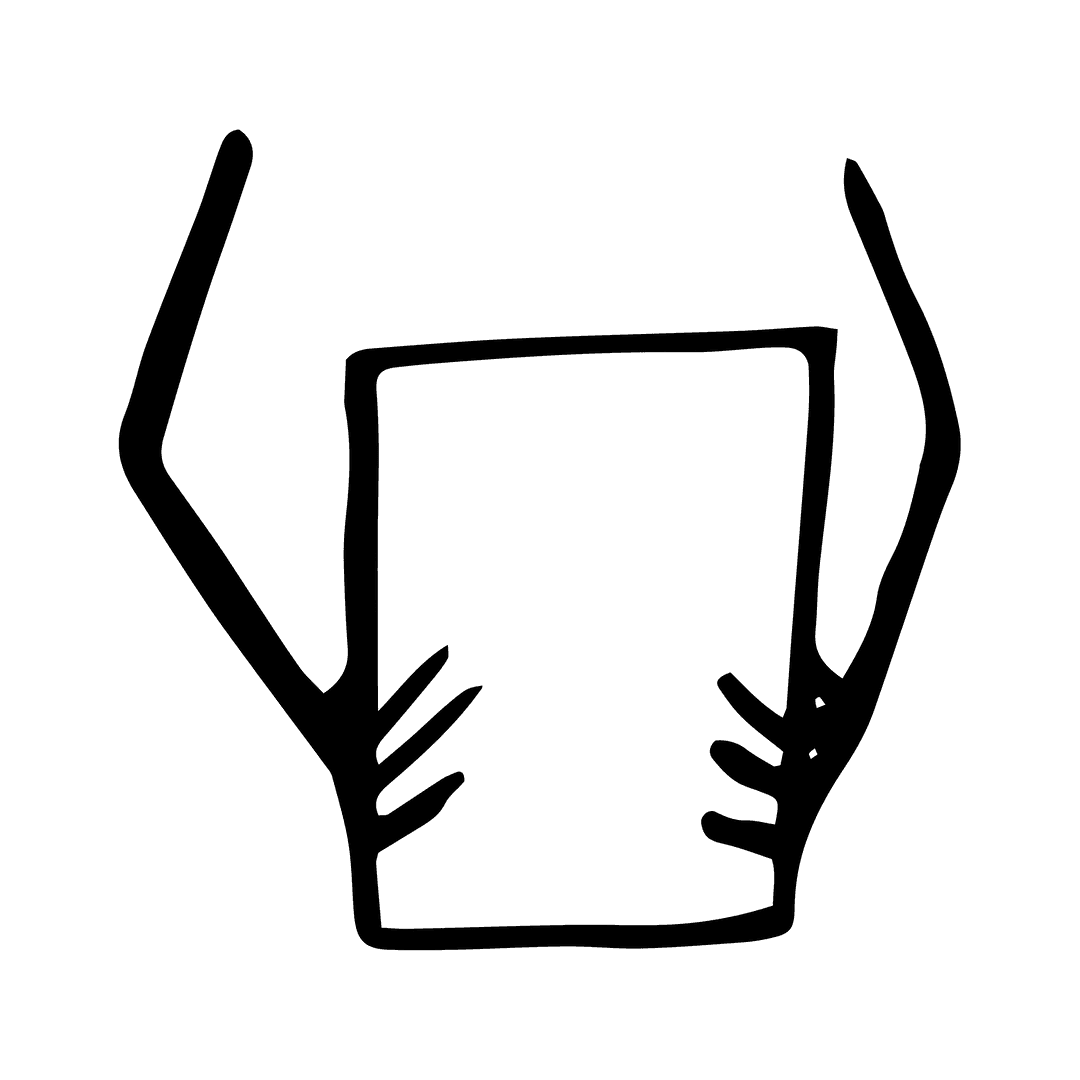 Hands Holding Tablet Icon on Transparent Background