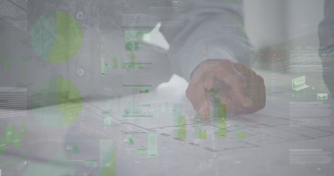 Businessman Analyzing Global Financial Data Reports