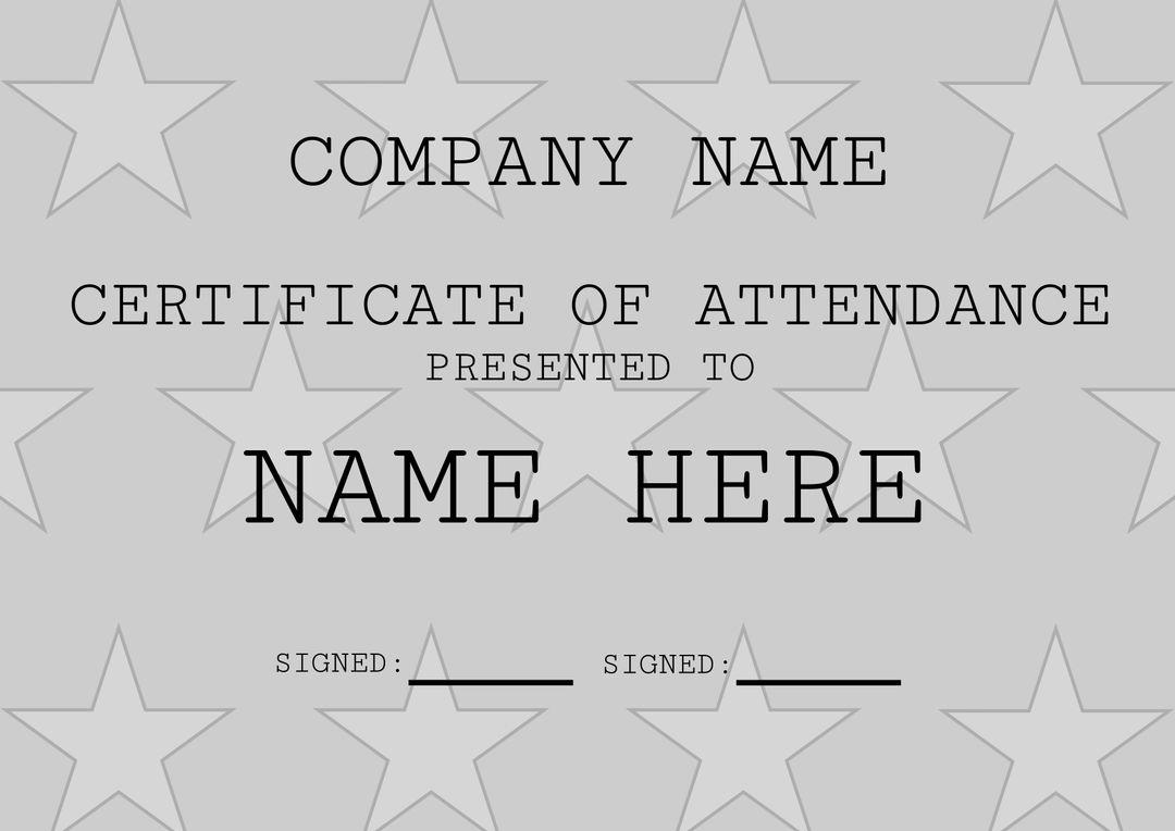 Starry Certificate Template for Educational and Corporate Awards Events - Download Free Stock Templates Pikwizard.com