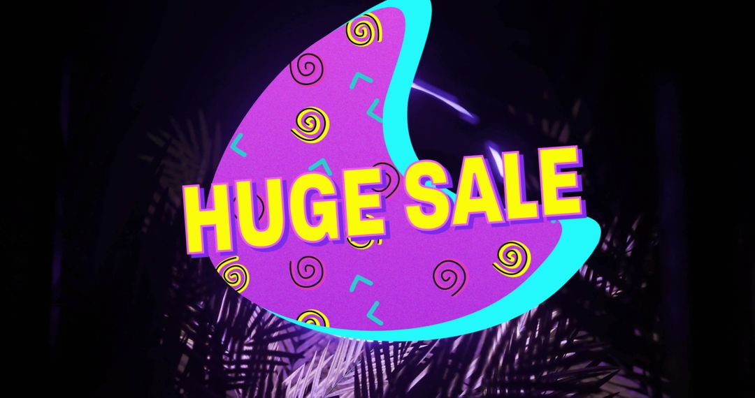 Creative Huge Sale Marketing Banner with Bold Colors