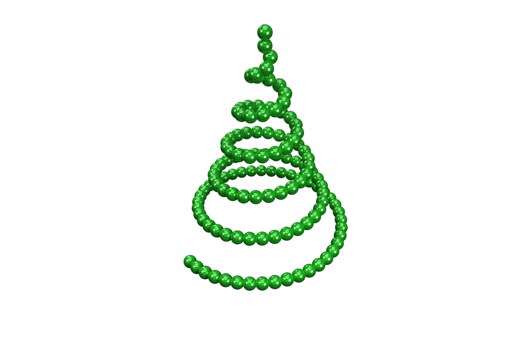 Festive Digital Christmas Tree Illustration on Transparent Background