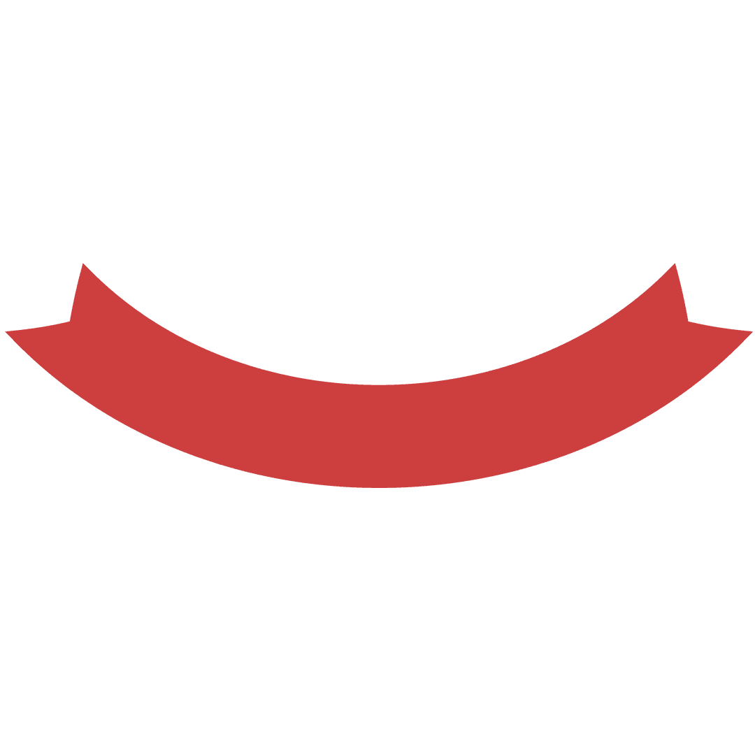 Red Banner with Transparent Background Illustration