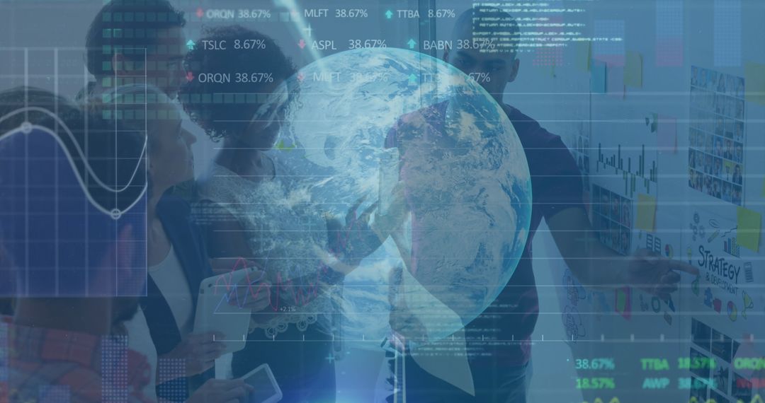 Global Business Planning with Data Analytics and Binary Coding - Free Images, Stock Photos and Pictures on Pikwizard.com