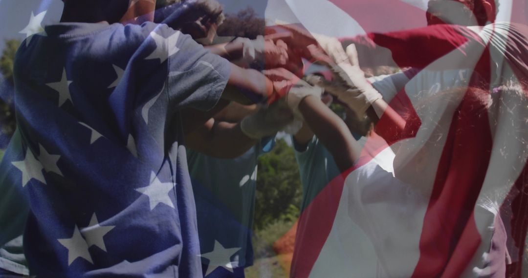 Volunteers Collaborating in Community Garden, Unity for a Cause